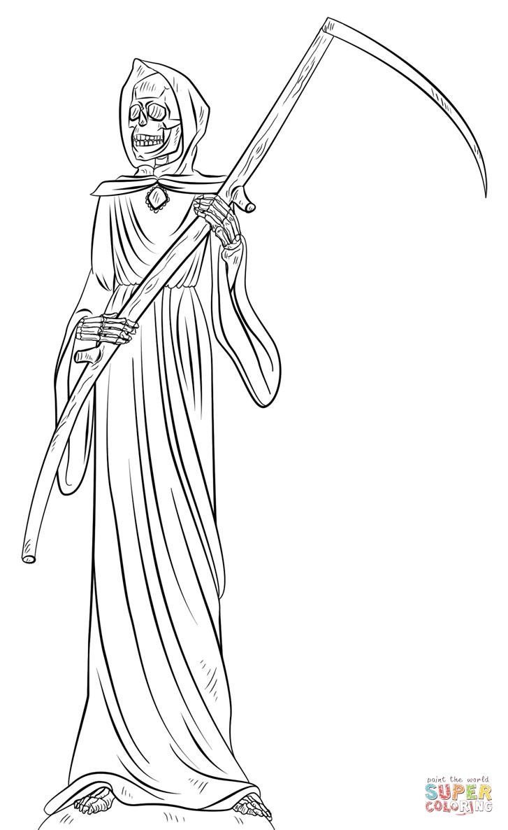 104 Grim Reaper Coloring Pages Printable 41