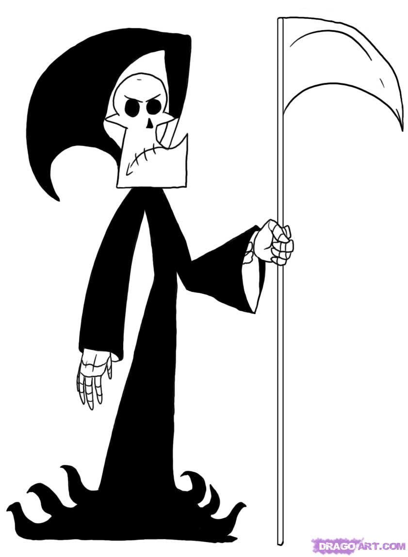 104 Grim Reaper Coloring Pages Printable 42