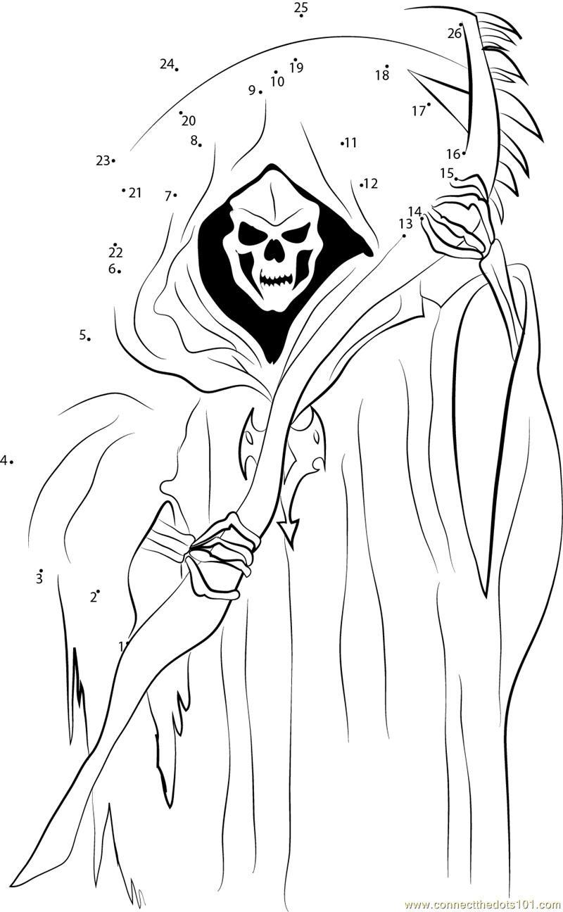 104 Grim Reaper Coloring Pages Printable 43