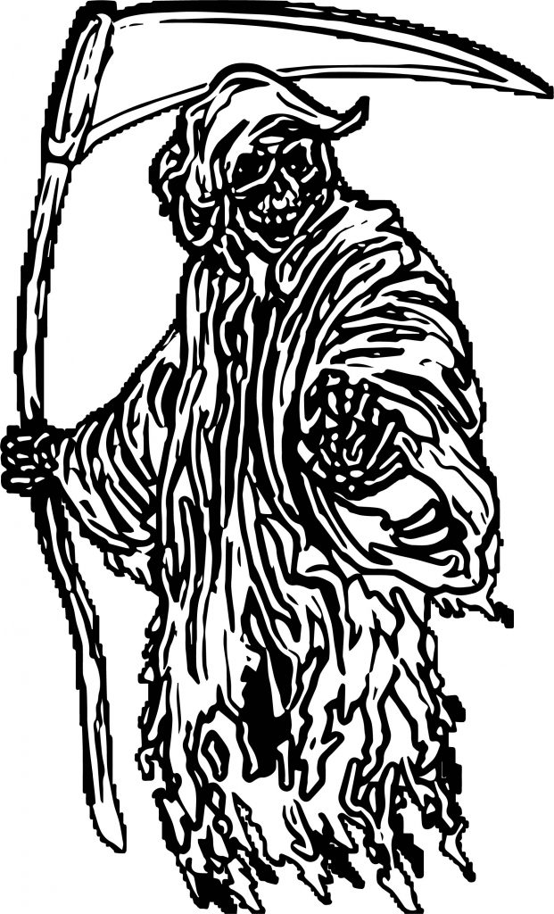 104 Grim Reaper Coloring Pages Printable 44