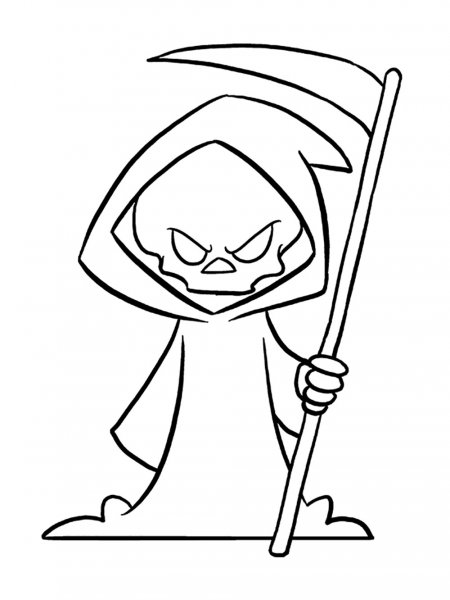 104 Grim Reaper Coloring Pages Printable 45