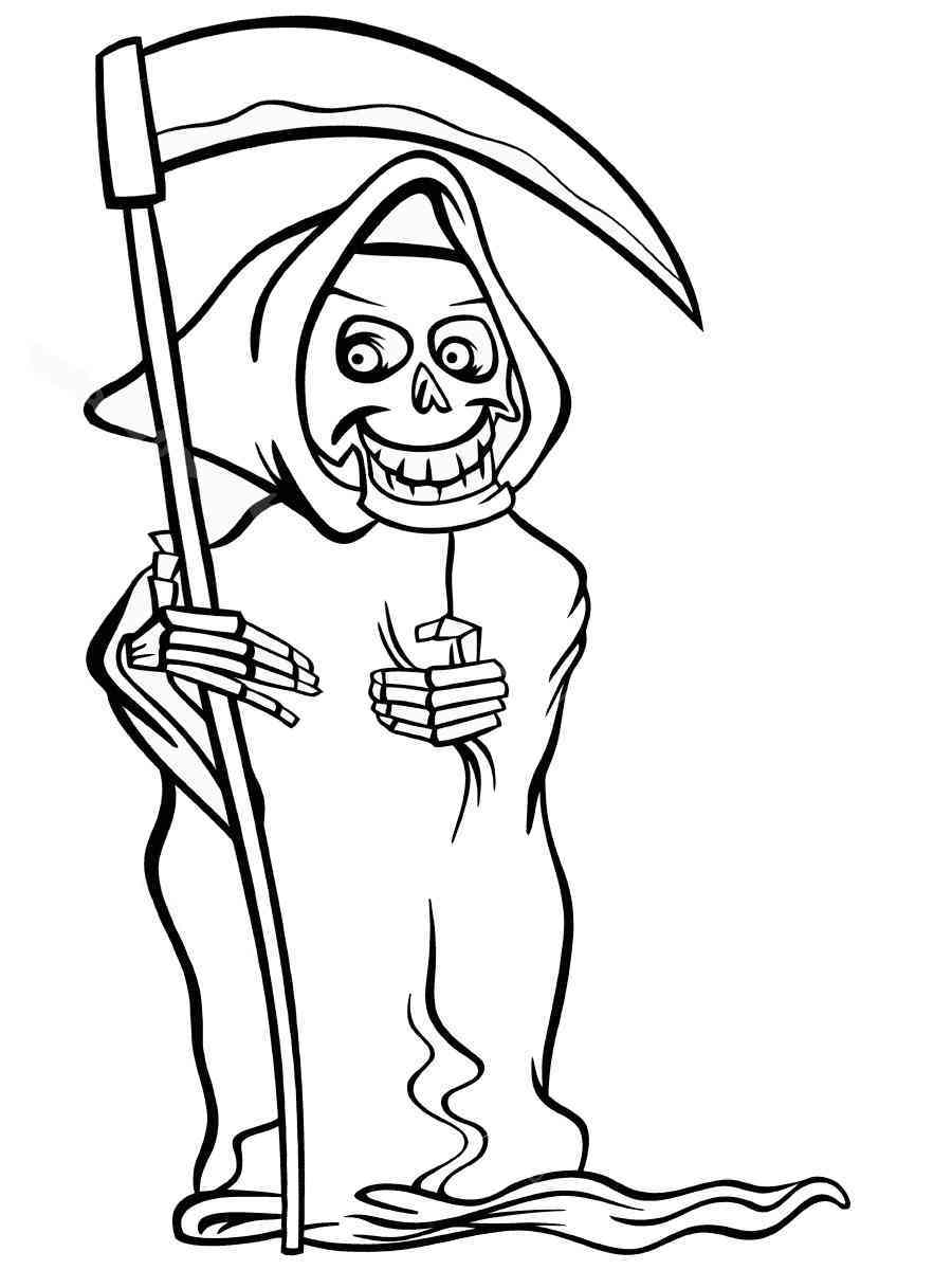 grim reaper coloring pages printable jpg