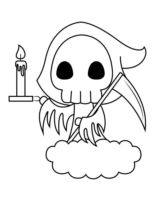 grim reaper coloring pages printable jpg