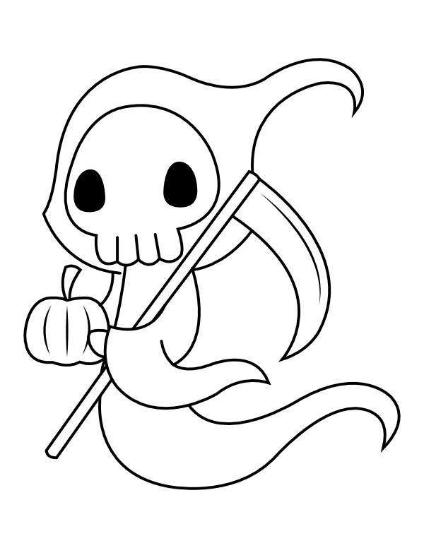 104 Grim Reaper Coloring Pages Printable 62