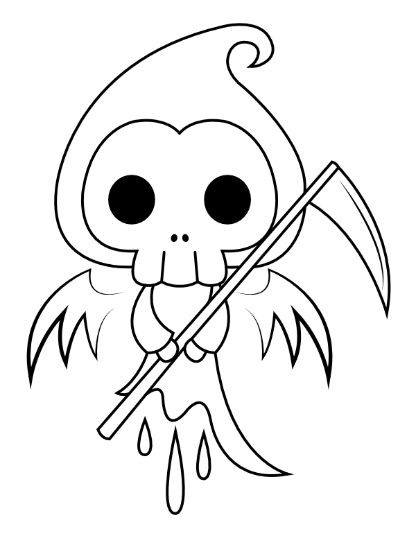 104 Grim Reaper Coloring Pages Printable 63