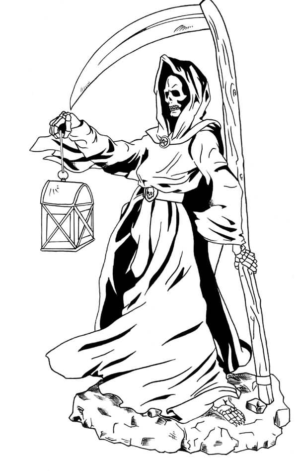 104 Grim Reaper Coloring Pages Printable 71