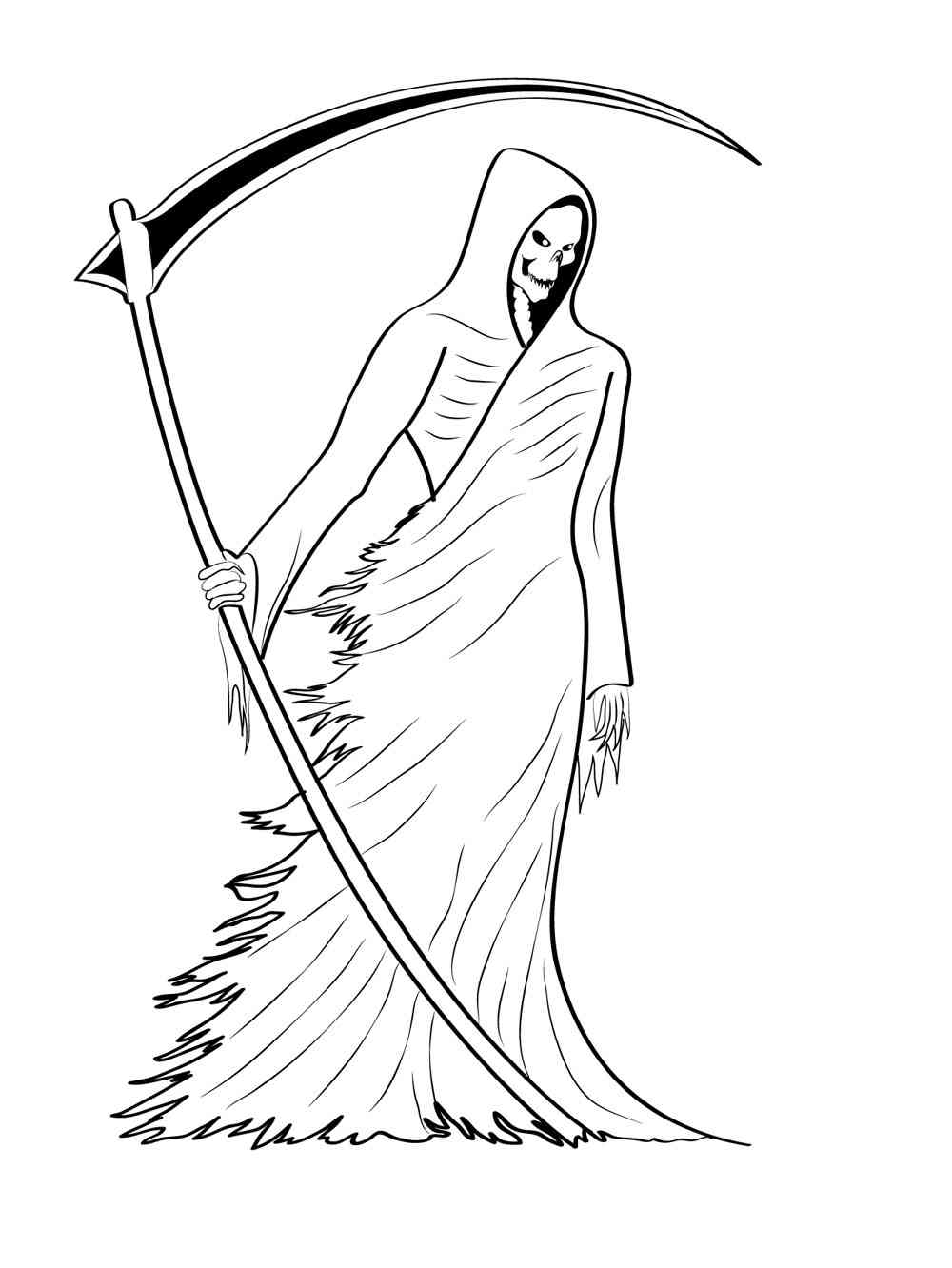 104 Grim Reaper Coloring Pages Printable 75