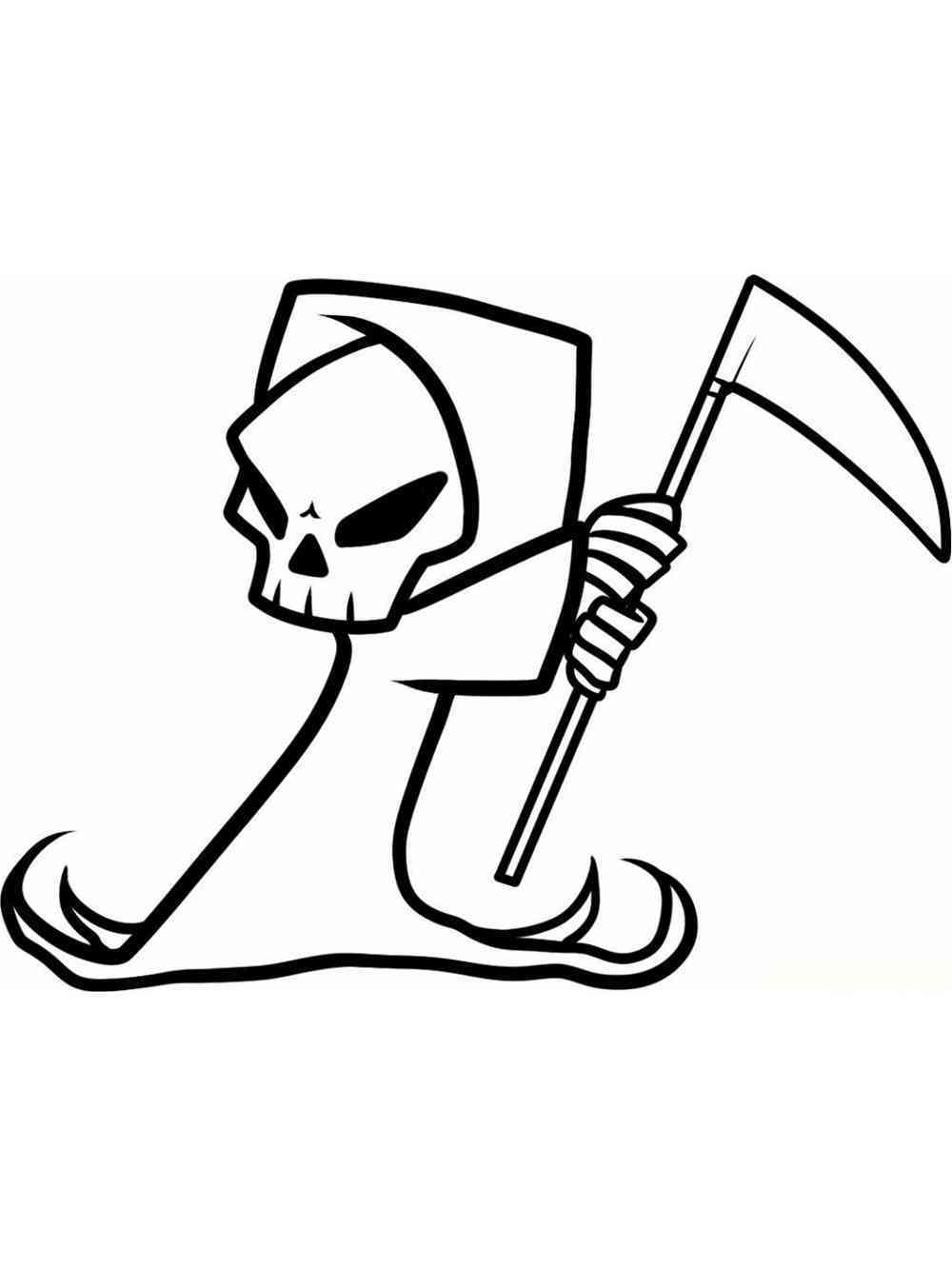 104 Grim Reaper Coloring Pages Printable 8