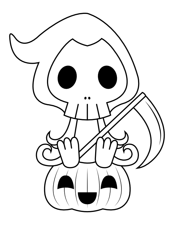 104 Grim Reaper Coloring Pages Printable 88