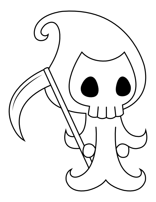 grim reaper coloring pages printable jpg