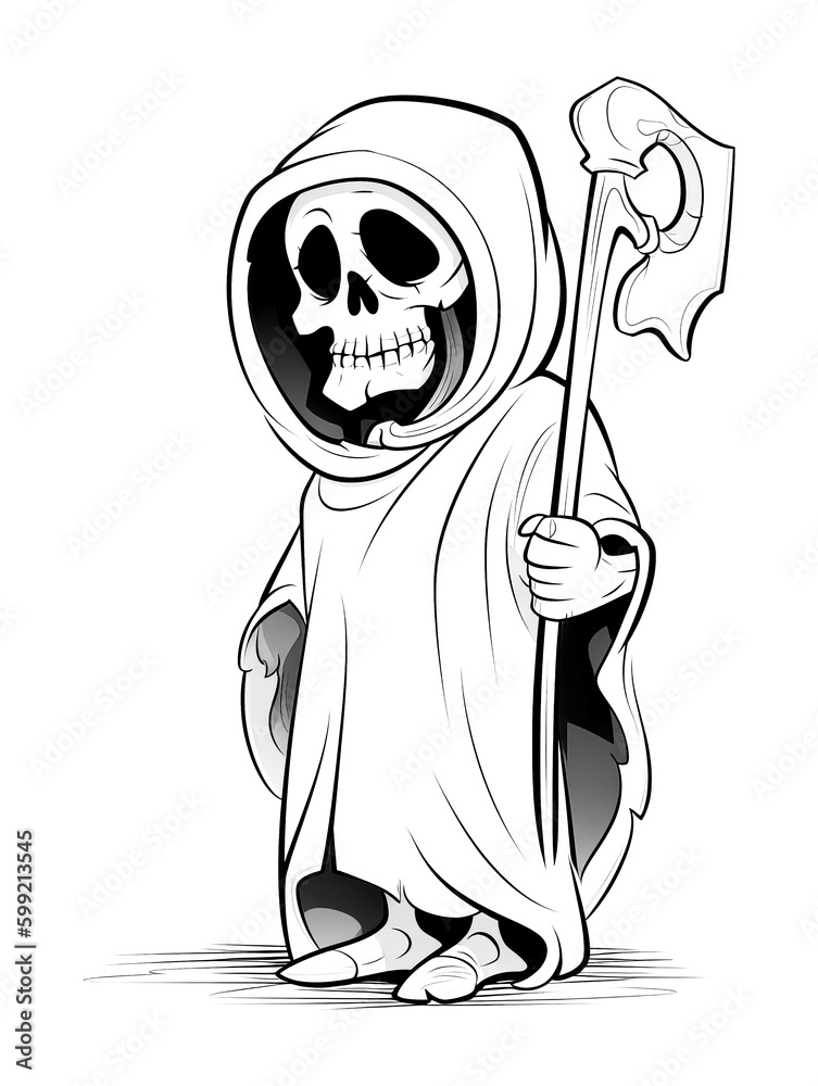 104 Grim Reaper Coloring Pages Printable 92