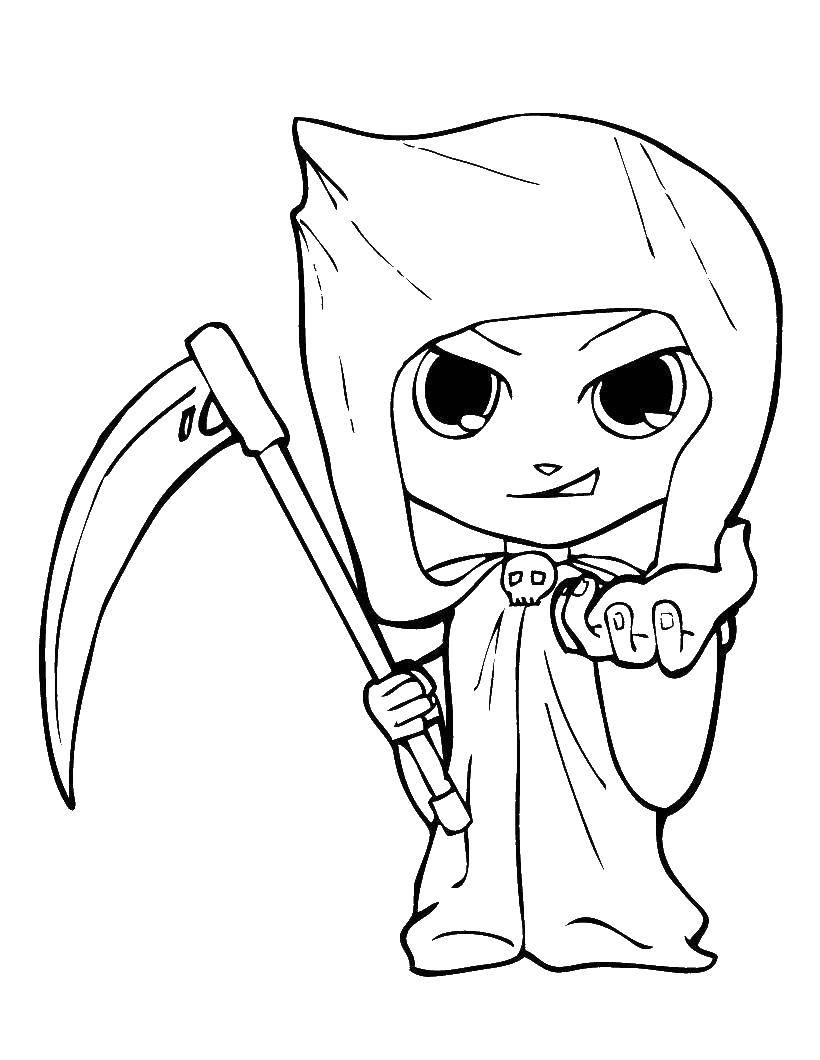 grim reaper coloring pages printable jpg