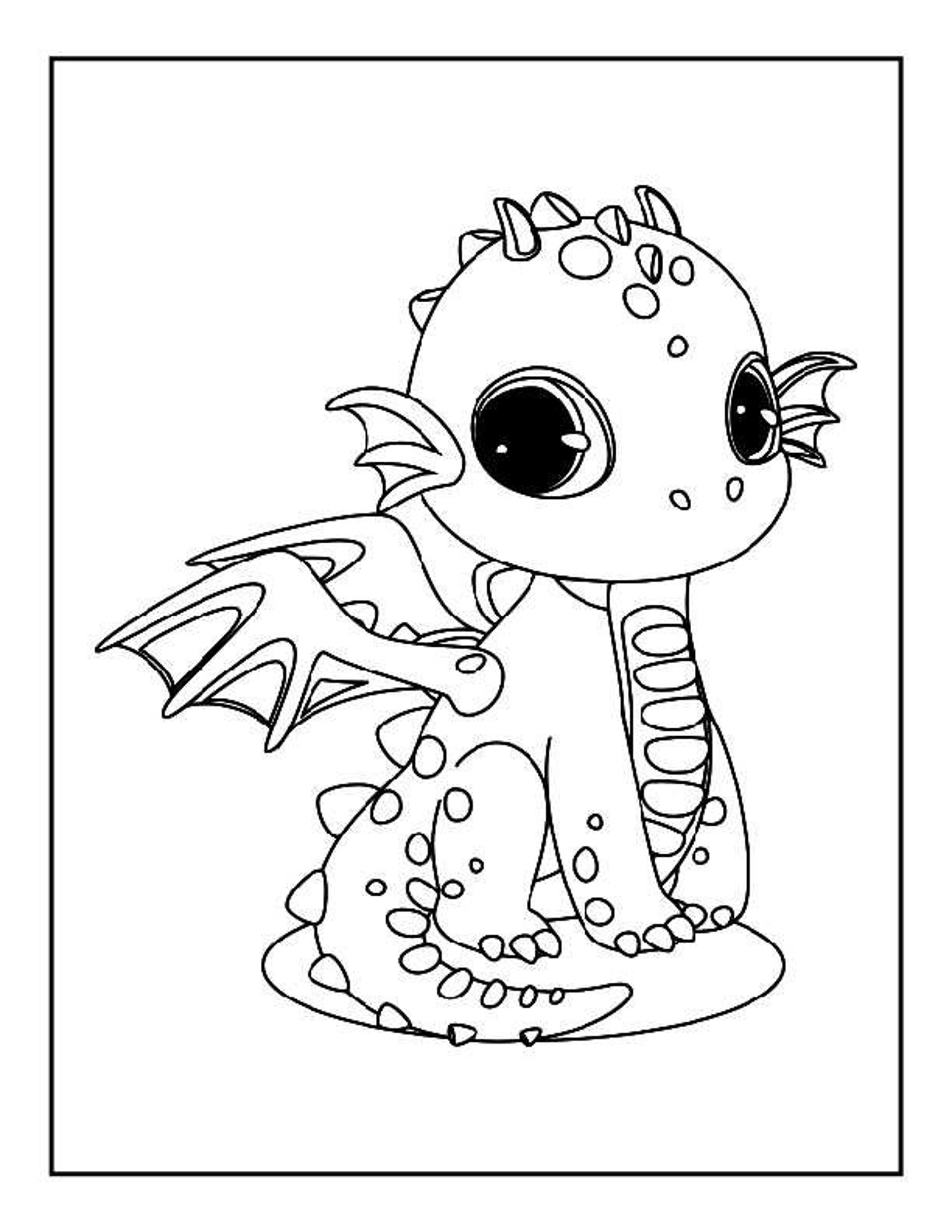 107 Dragon Coloring Pages for Kids Printable 1