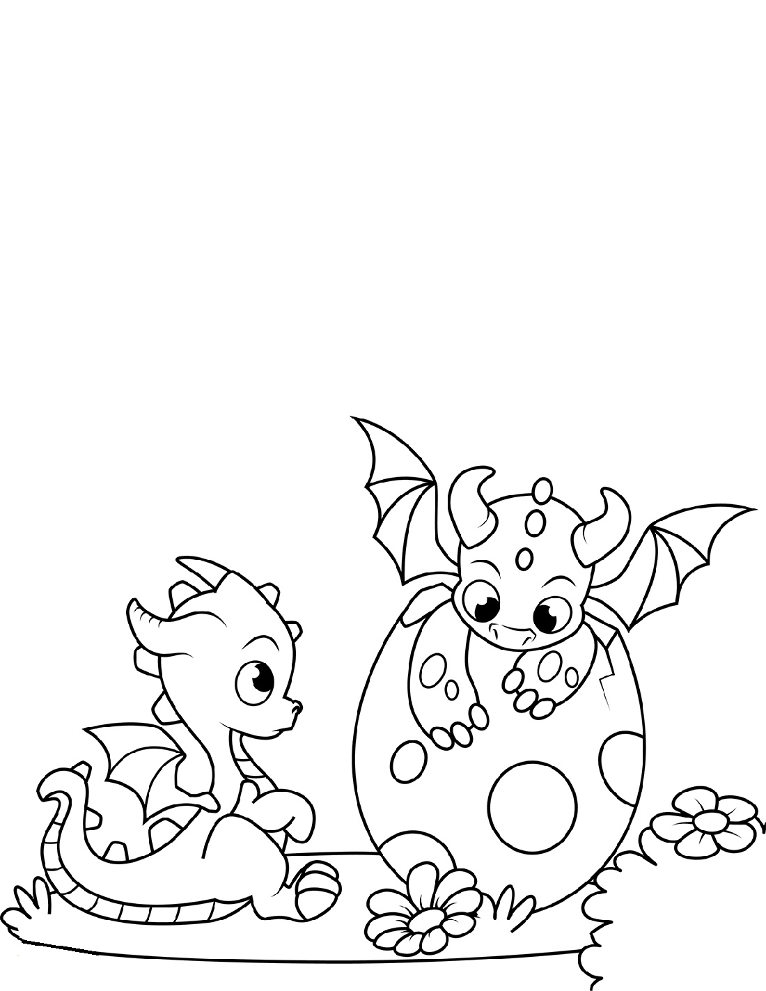 107 Dragon Coloring Pages for Kids Printable 21