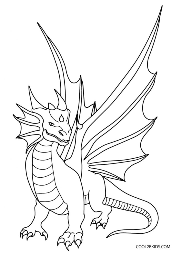 107 Dragon Coloring Pages for Kids Printable 33