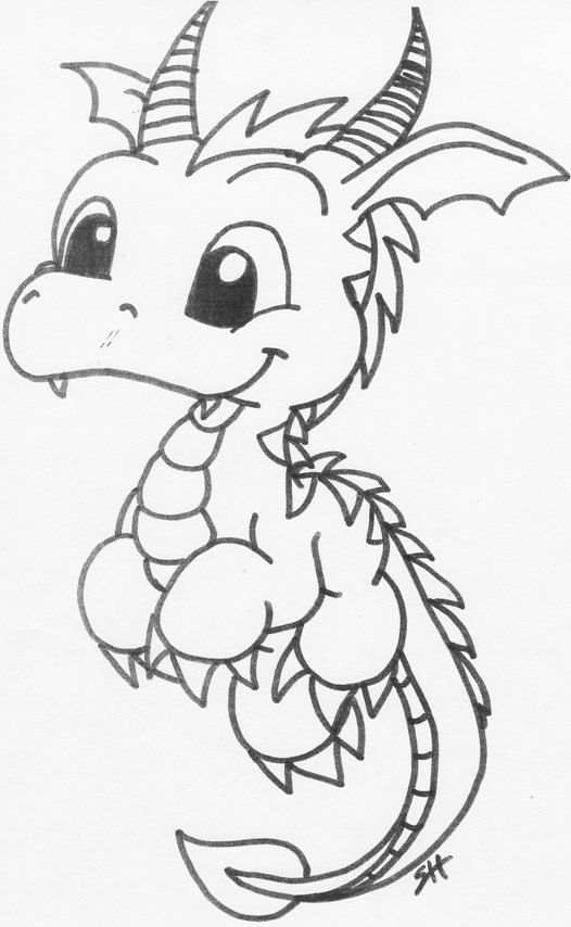 107 Dragon Coloring Pages for Kids Printable 41