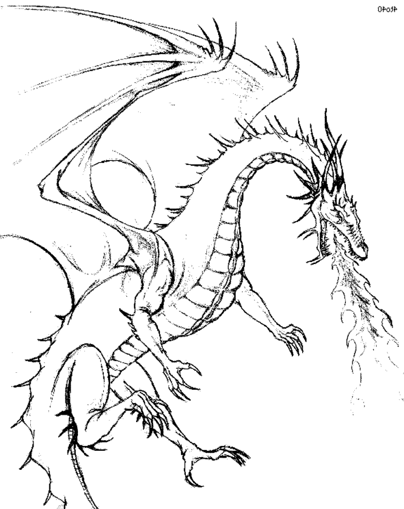 107 Dragon Coloring Pages for Kids Printable 43