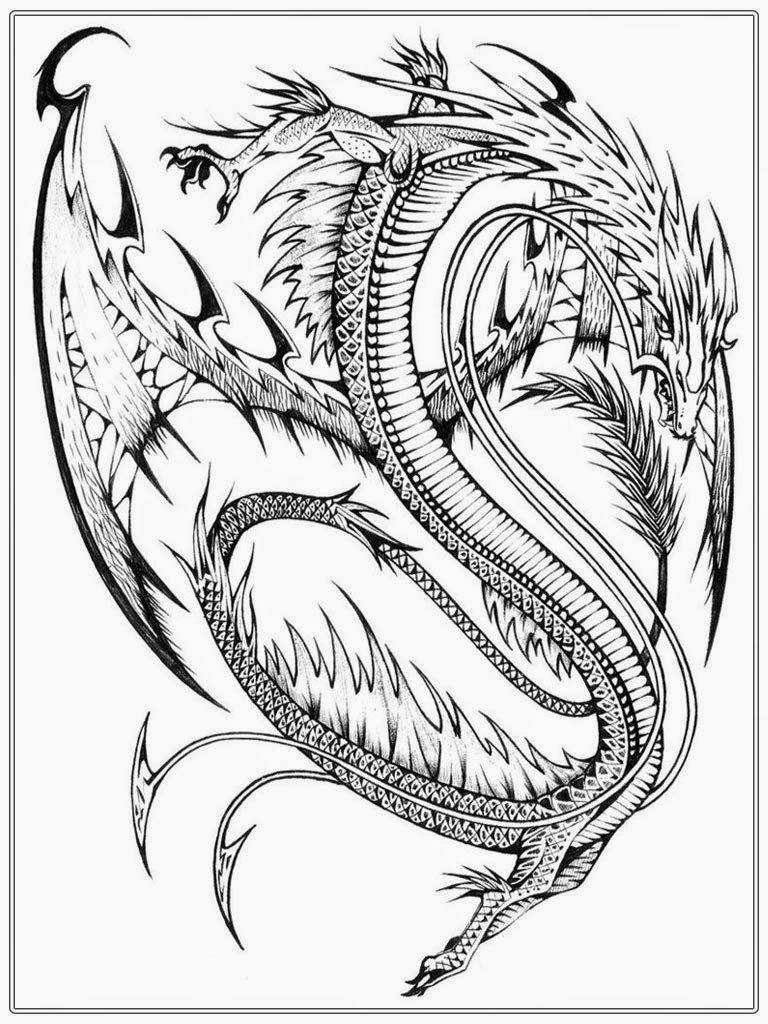 107 Dragon Coloring Pages for Kids Printable 48