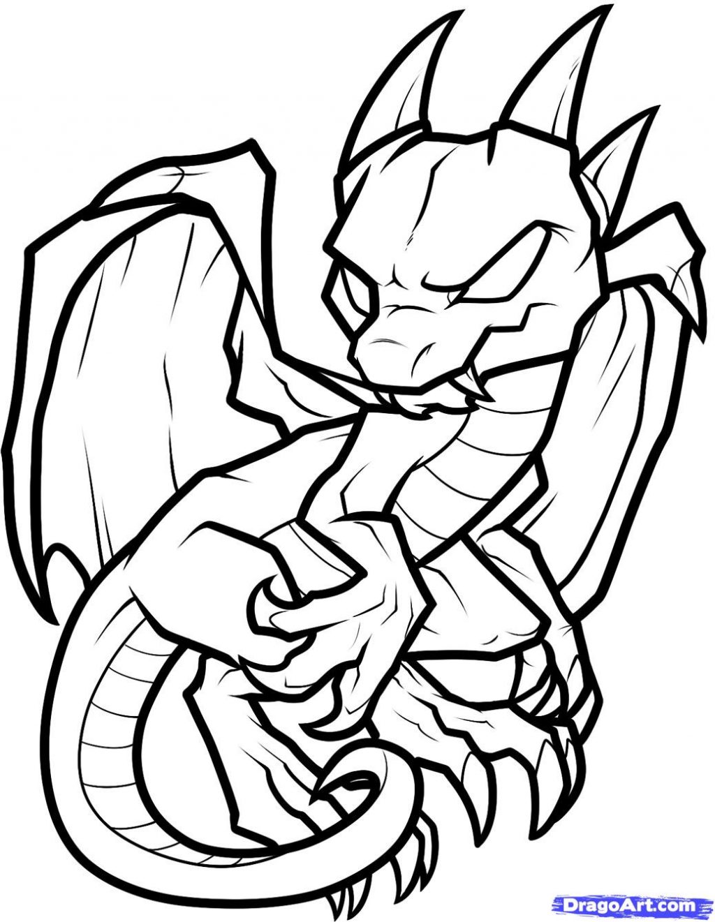 dragon coloring pages for kids printable jpg