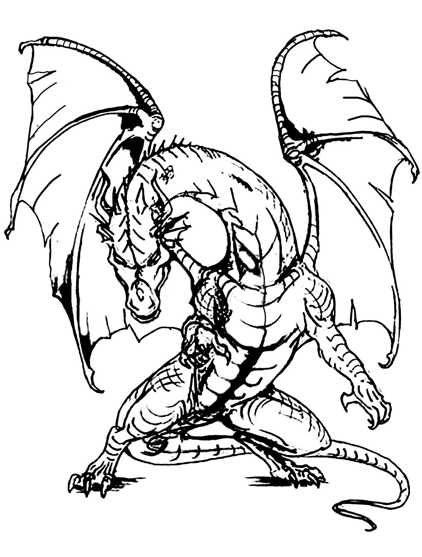 107 Dragon Coloring Pages for Kids Printable 63