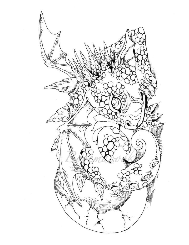 107 Dragon Coloring Pages for Kids Printable 69