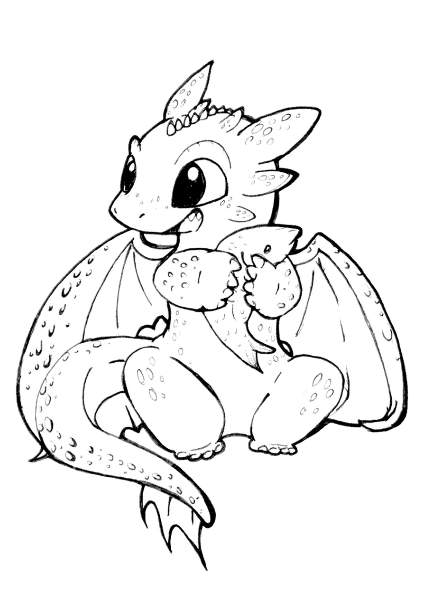 dragon coloring pages for kids printable jpg