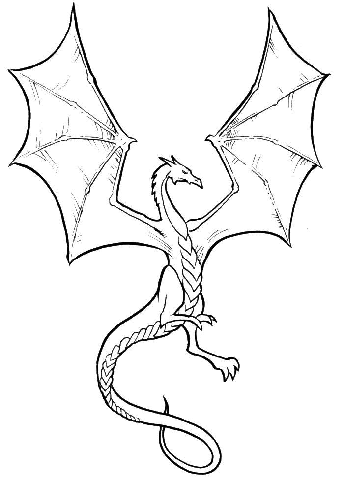 dragon coloring pages for kids printable jpg