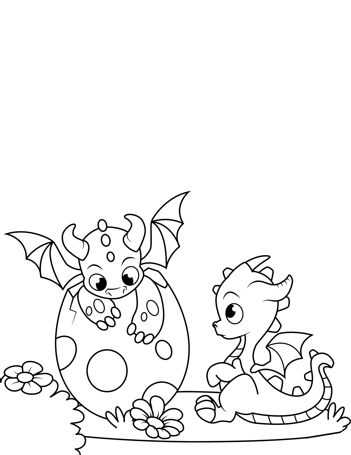 107 Dragon Coloring Pages for Kids Printable 85