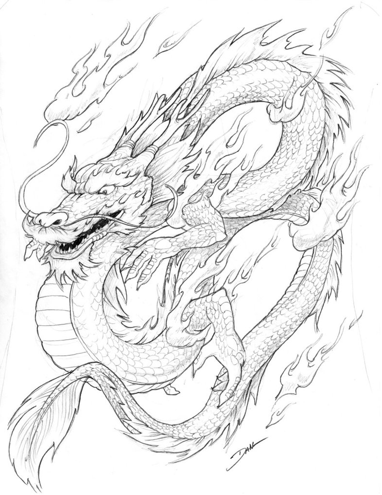 dragon coloring pages for kids printable jpg