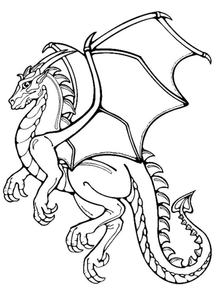 dragon coloring pages for kids printable jpg