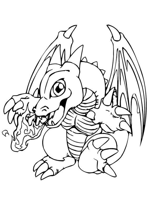 dragon coloring pages for kids printable jpg