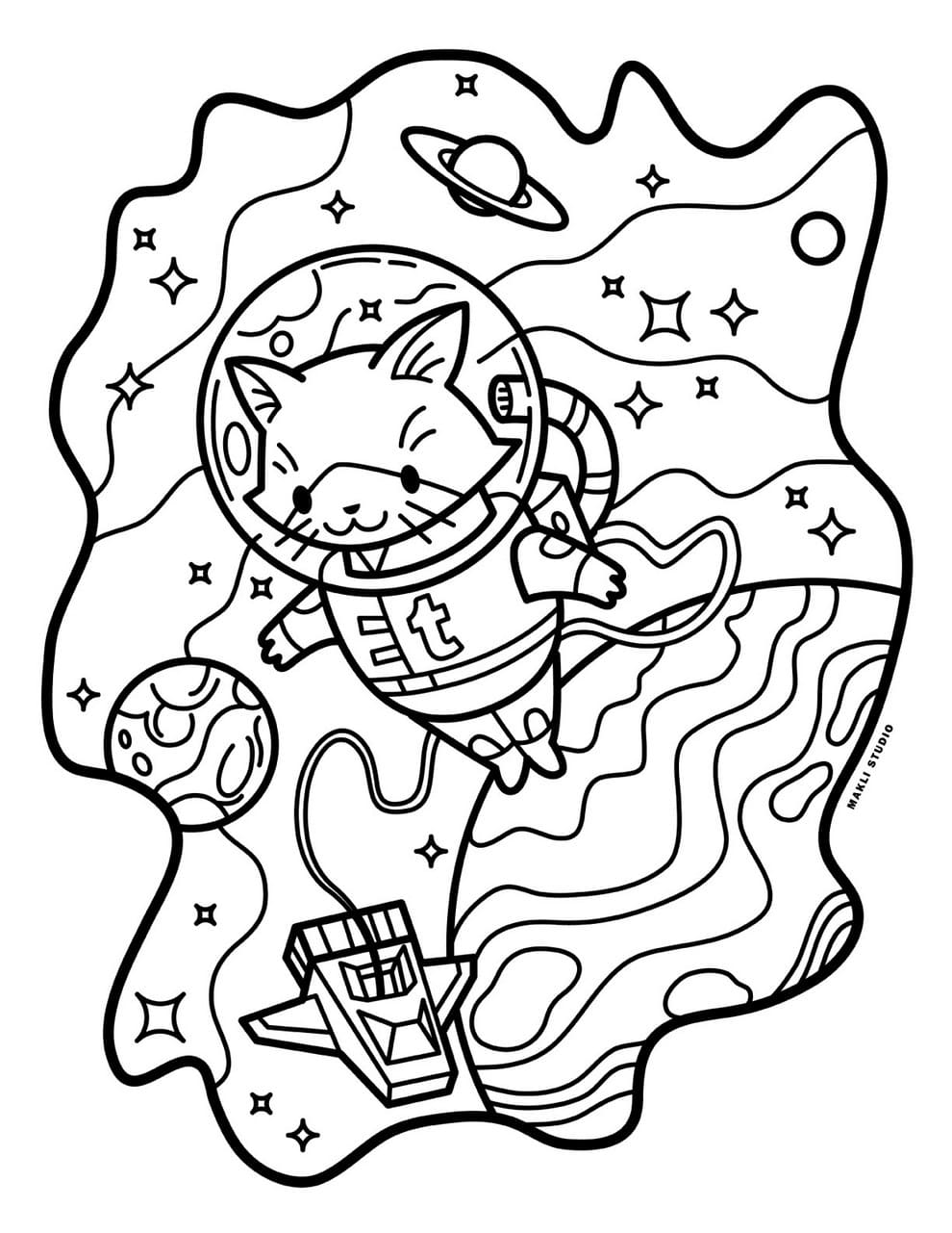 118 Imaginative Space Coloring Pages Printable 105