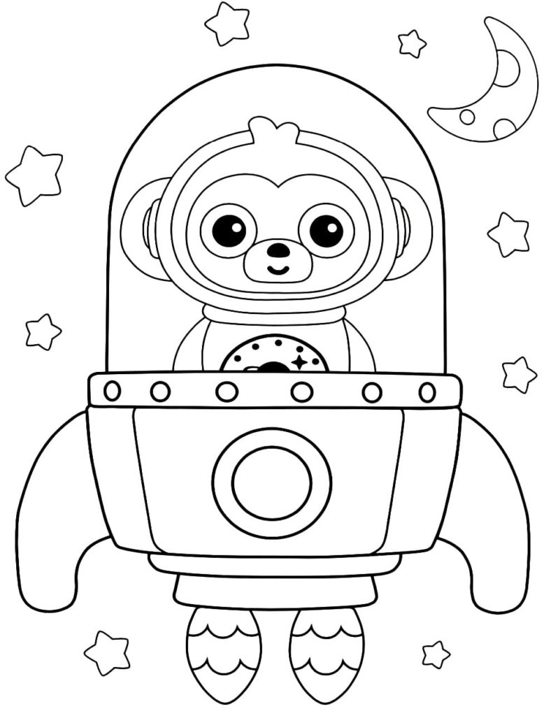 118 Imaginative Space Coloring Pages Printable 4