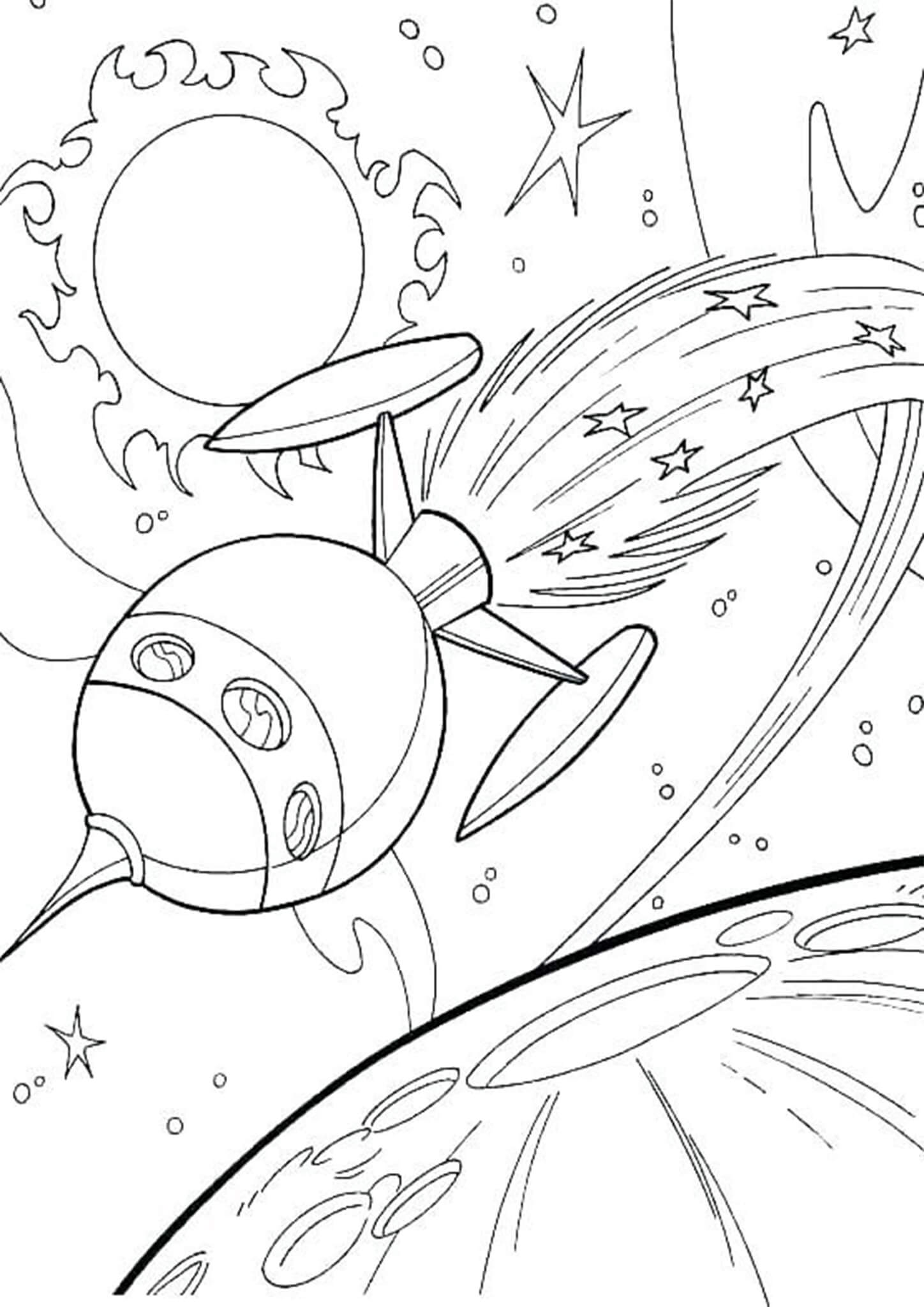 118 Imaginative Space Coloring Pages Printable 45