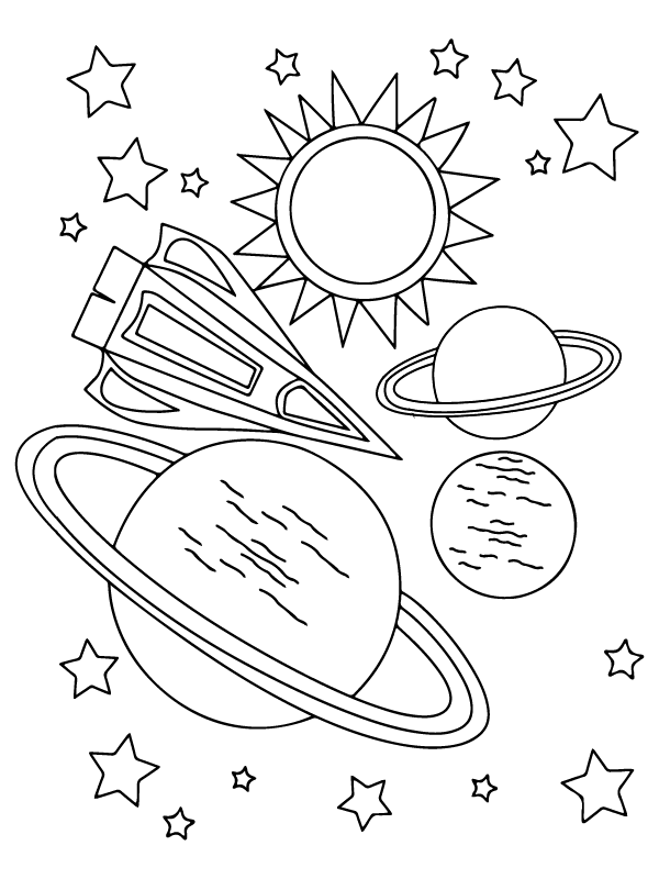 118 Imaginative Space Coloring Pages Printable 49