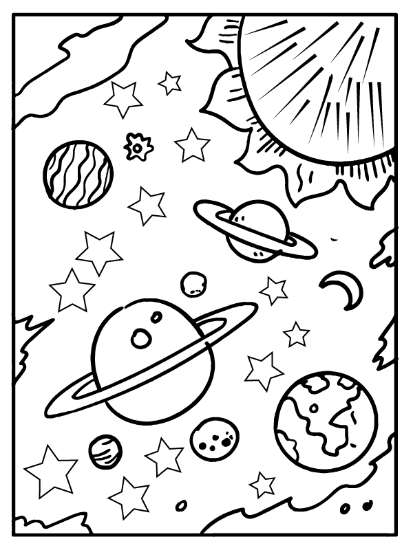 118 Imaginative Space Coloring Pages Printable 80