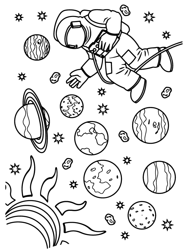 118 Imaginative Space Coloring Pages Printable 91