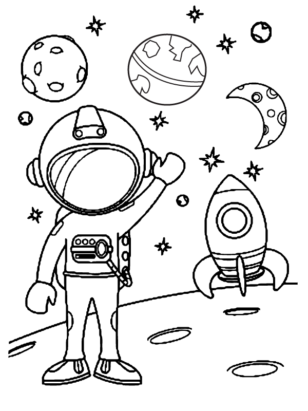 118 Imaginative Space Coloring Pages Printable 94