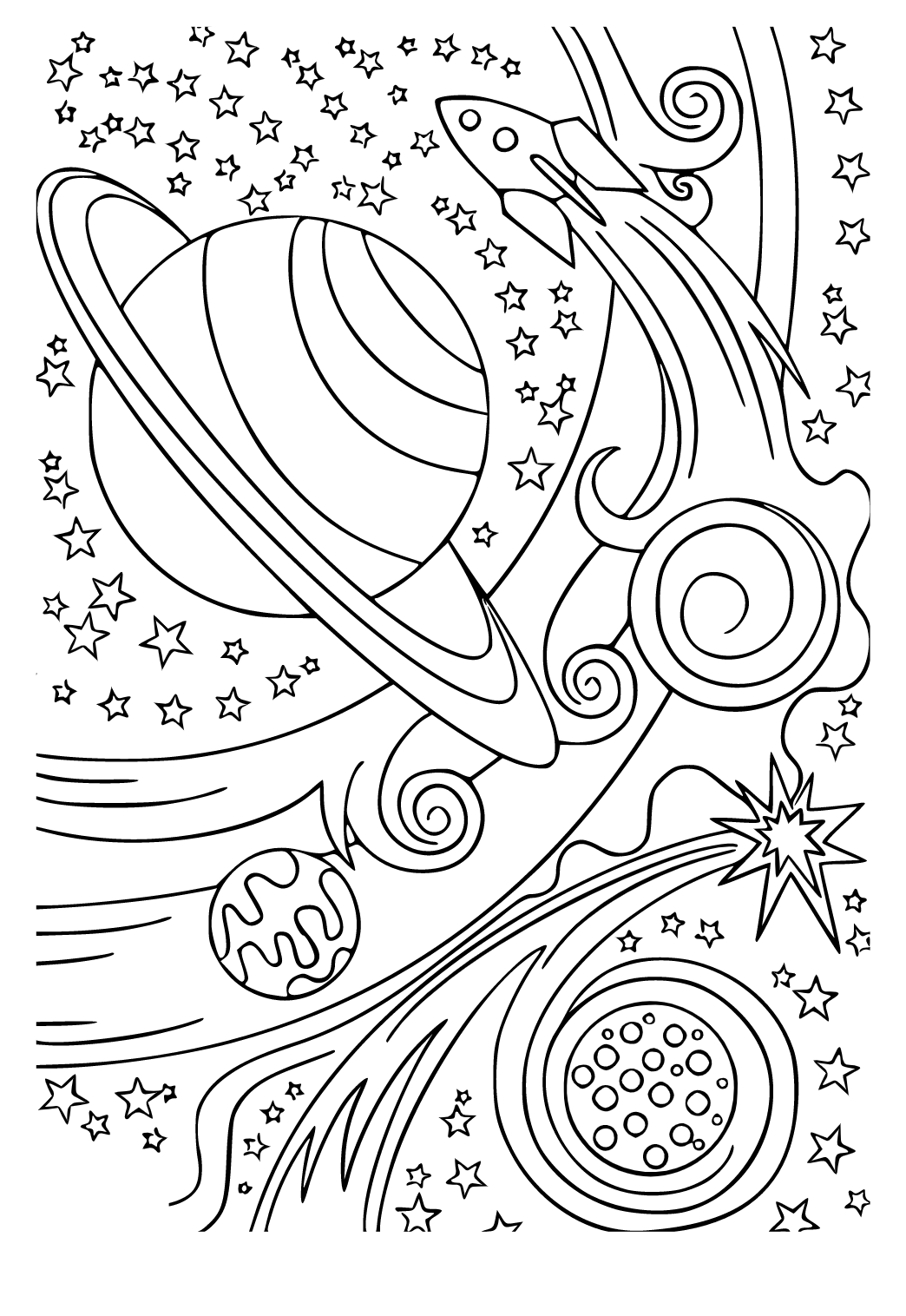 118 Imaginative Space Coloring Pages Printable 95