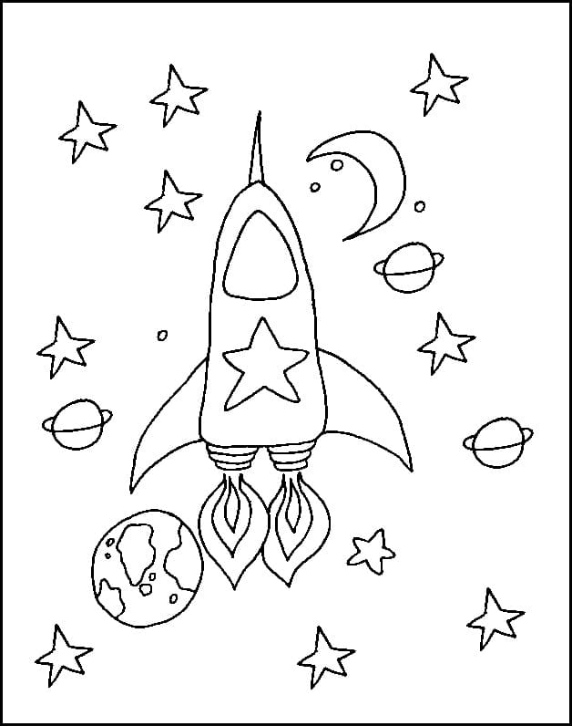 118 Imaginative Space Coloring Pages Printable 99