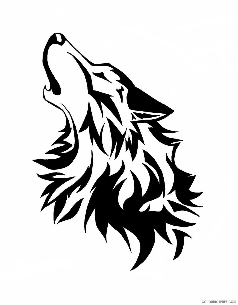 125 Wolf Coloring Pages for Adults Printable 119