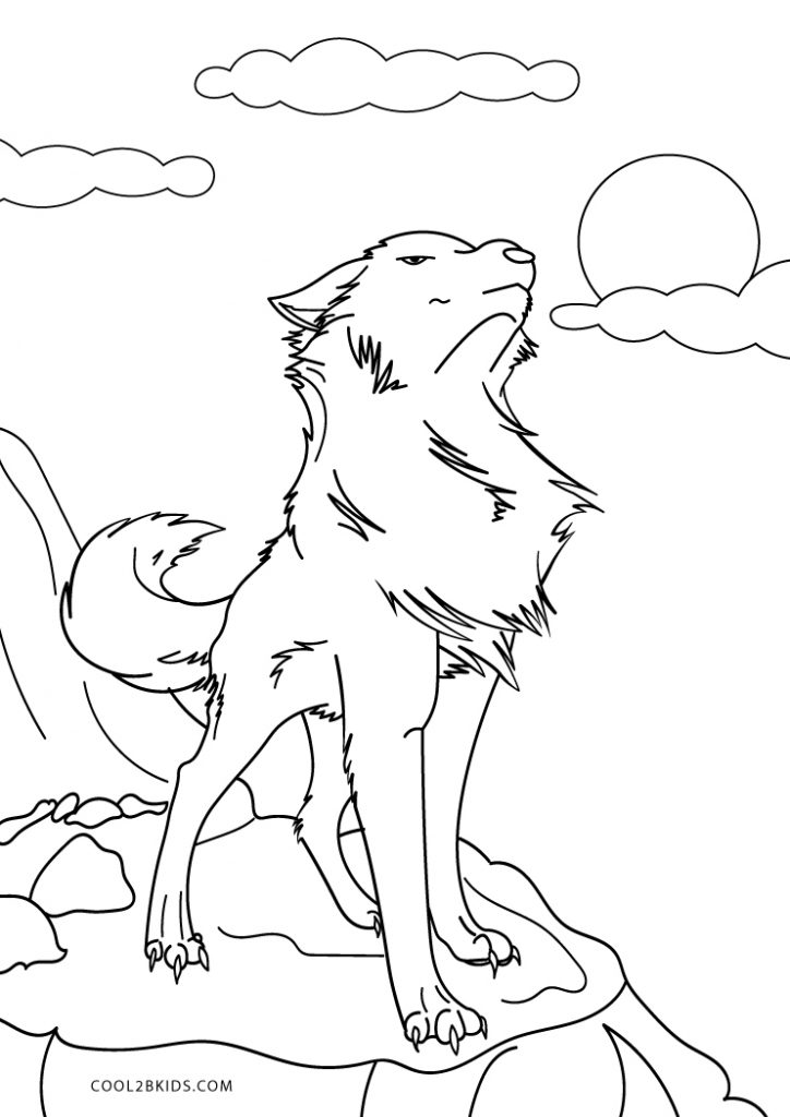 125 Wolf Coloring Pages for Adults Printable 125