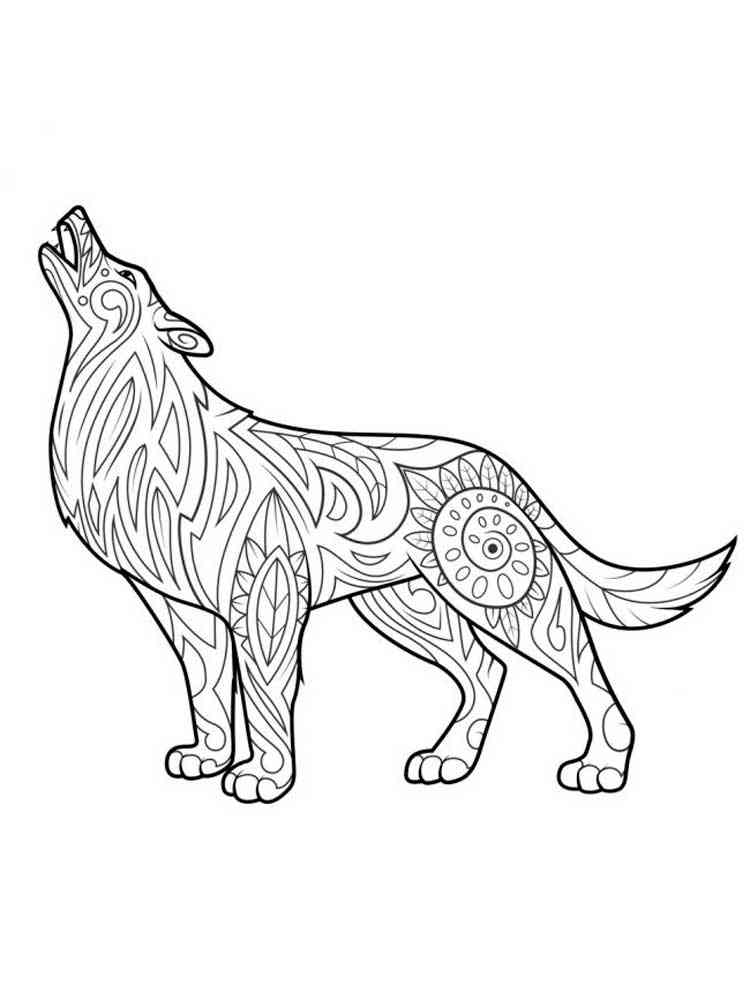 wolf coloring pages for adults printable jpg