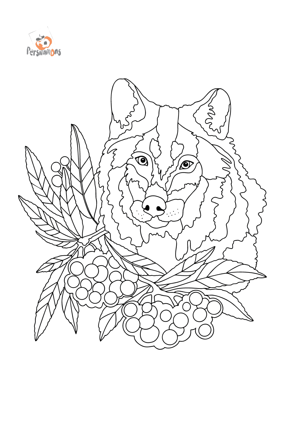 wolf coloring pages for adults printable jpg