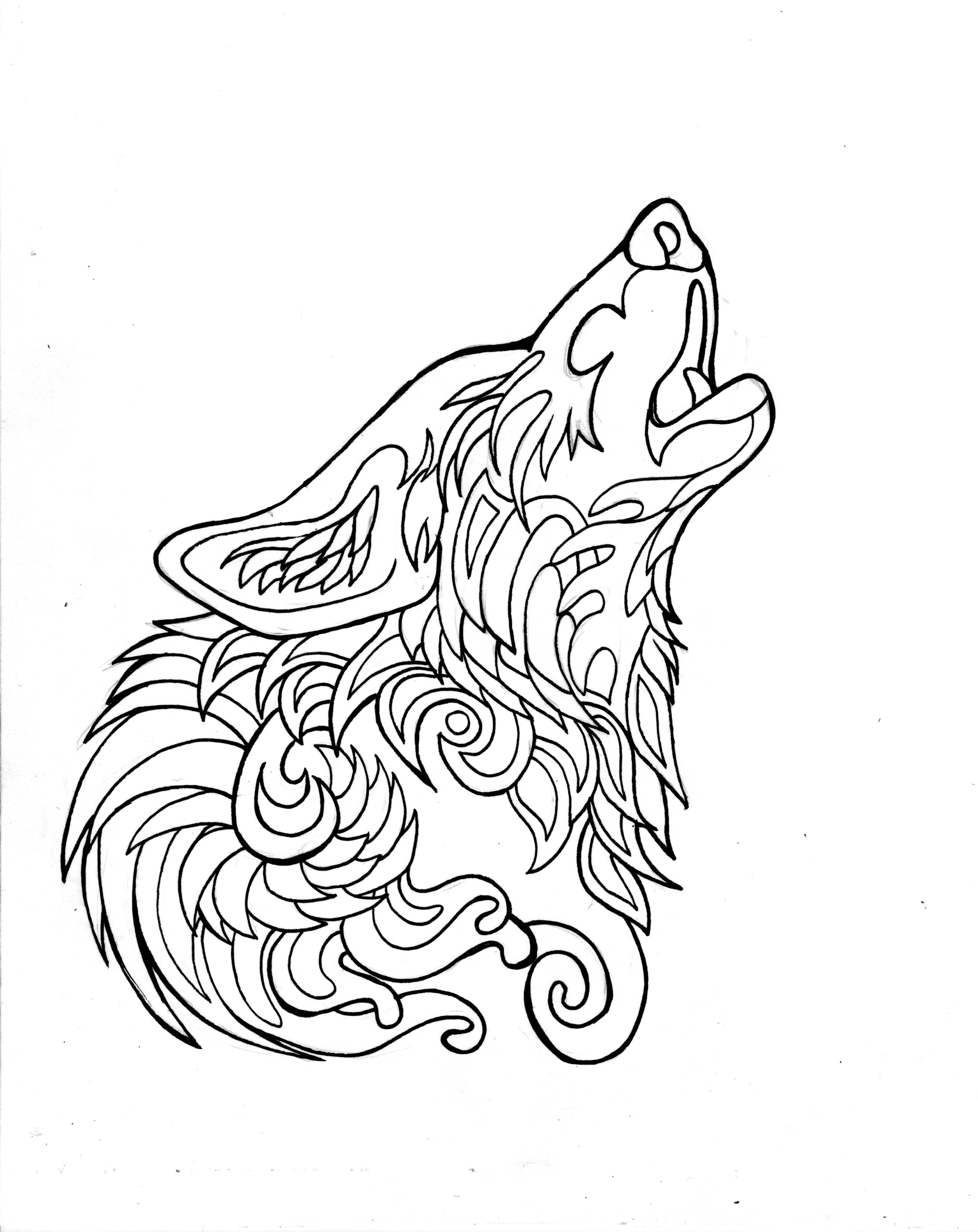 125 Wolf Coloring Pages for Adults Printable 29