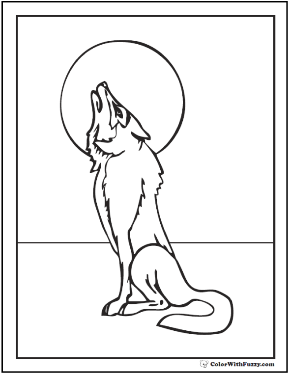 125 Wolf Coloring Pages for Adults Printable 40