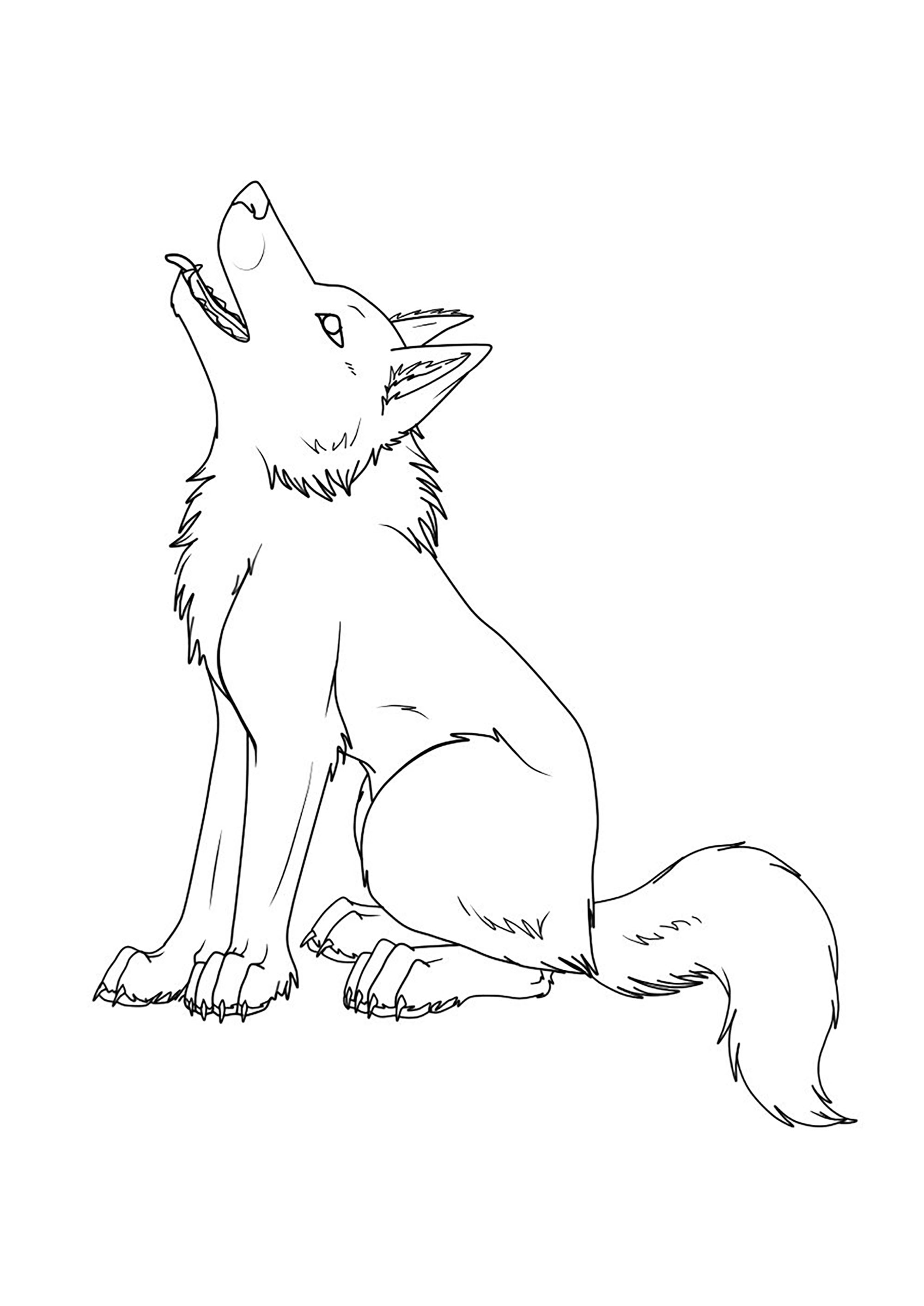 125 Wolf Coloring Pages for Adults Printable 45