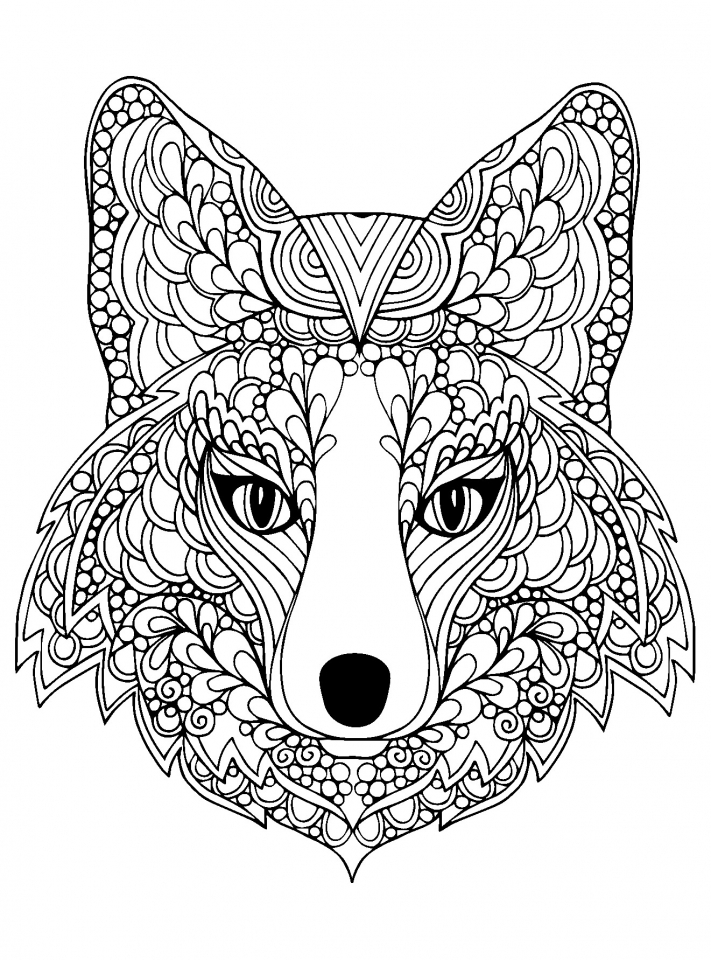 wolf coloring pages for adults printable jpg