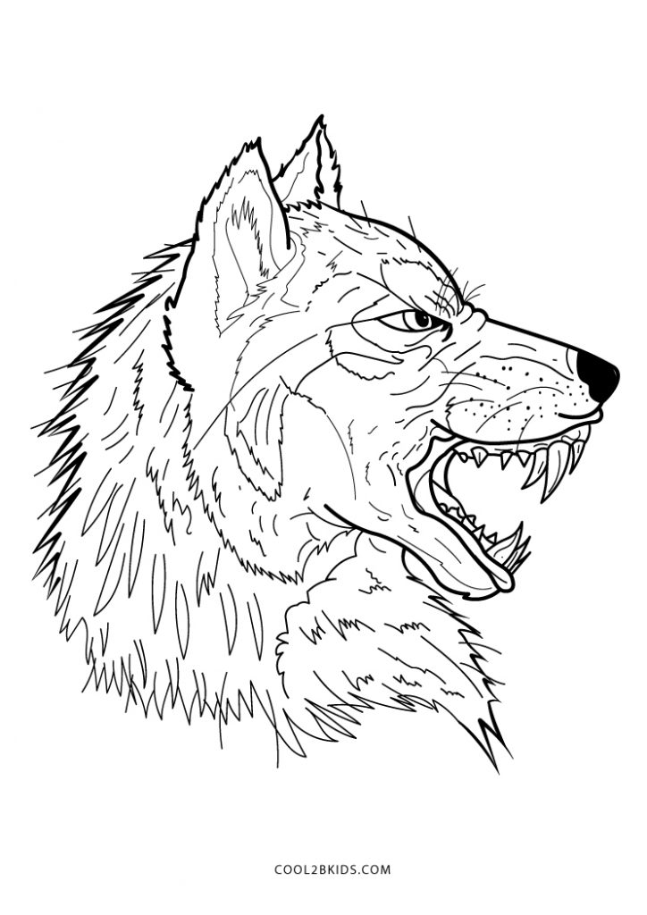 125 Wolf Coloring Pages for Adults Printable 61