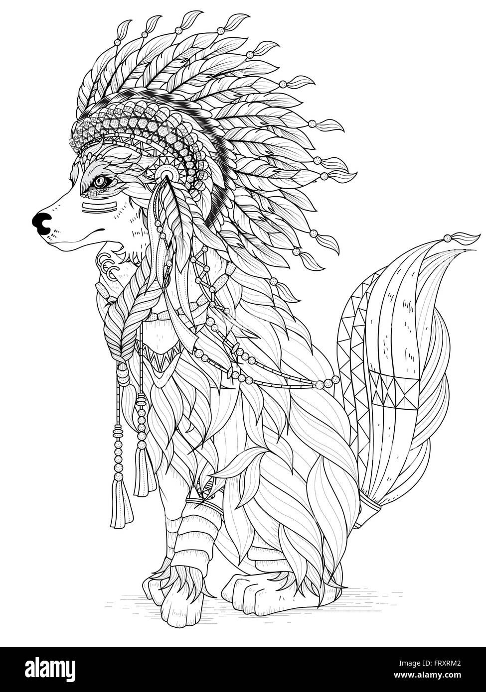 125 Wolf Coloring Pages for Adults Printable 71